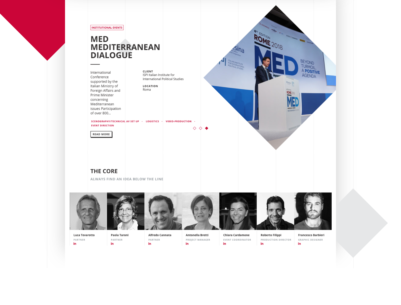 home page layout